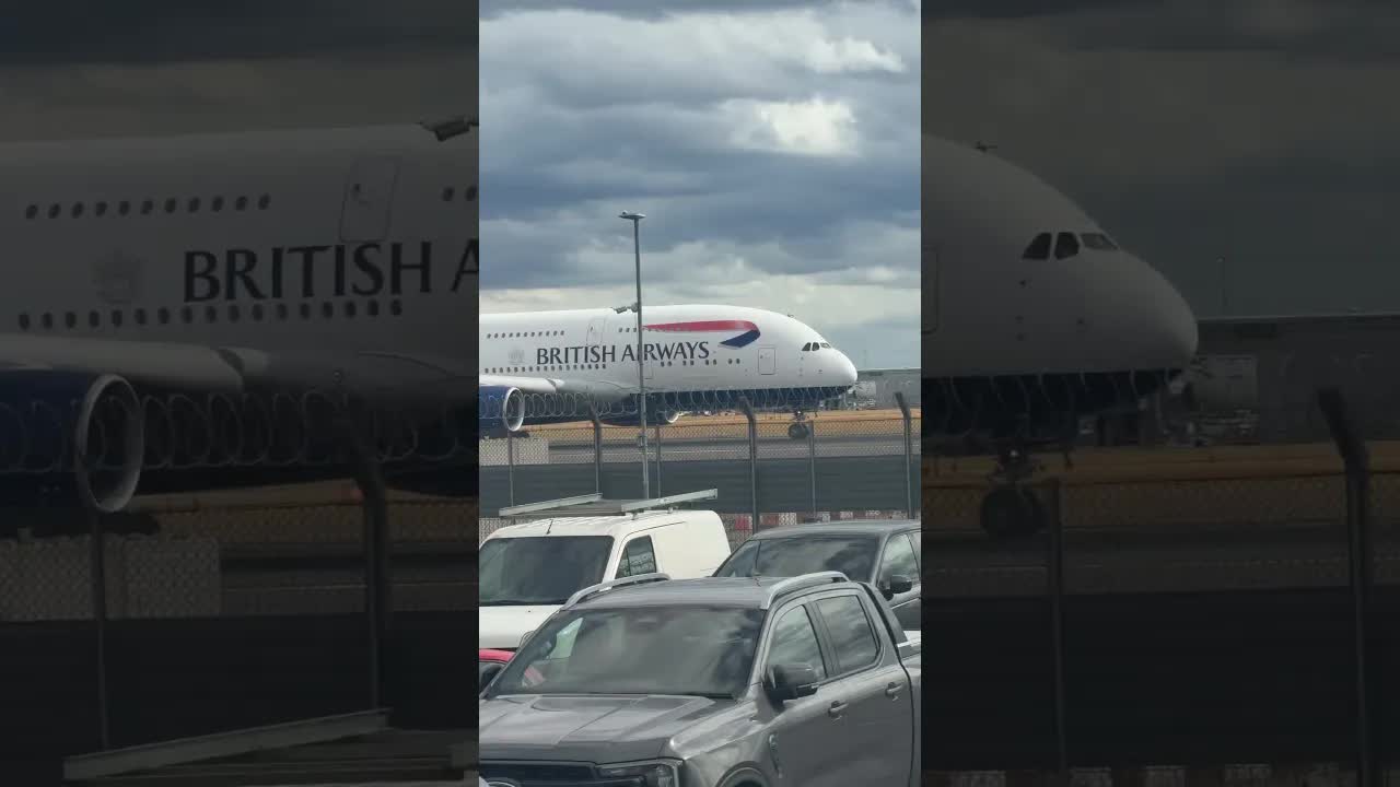 British Airways Airbus 380 , #heathrow #aviation #planespotting